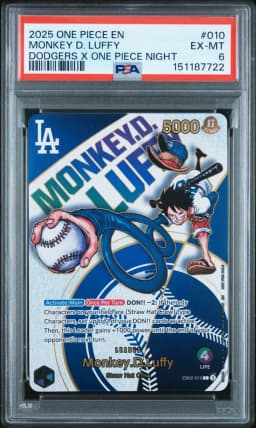 2025 #010 Monkey D. Luffy PSA 6 One Piece Promos