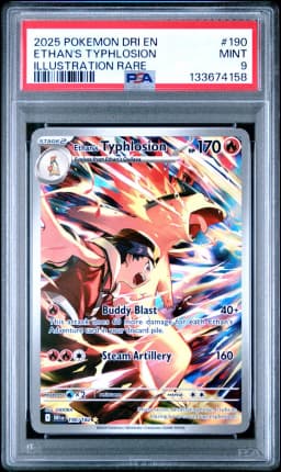2025 #190 Ethan's Typhlosion PSA 9 Dri EN-Destined Rivals