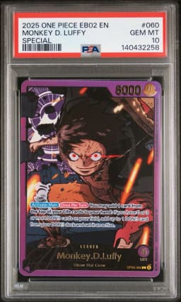 2025 #060 Monkey D. Luffy Special PSA 10 EB02-Extra Booster -Anime 25th Collection- One Piece