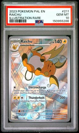 2023 #211 Raichu PSA 10 Pal EN-Paldea Evolved