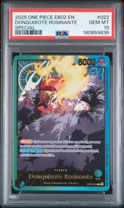 2025 #022 Donquixote Rosinante PSA 10 One Piece EB02-Extra Booster -Anime 25th Collection-