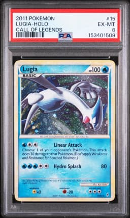 2011 #15 Lugia-Holo PSA 6 Call of Legends