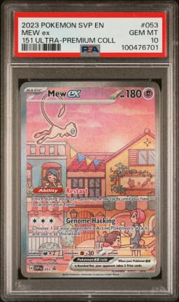 2023 #053 Mew EX PSA 10 Svp EN-SV Black Star Promo