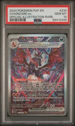 2024 #234 Charizard EX PSA 10 Paf EN-Paldean Fates