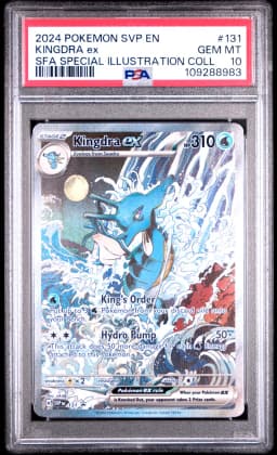 2024 #131 Kingdra EX PSA 10 Svp EN-SV Black Star Promo