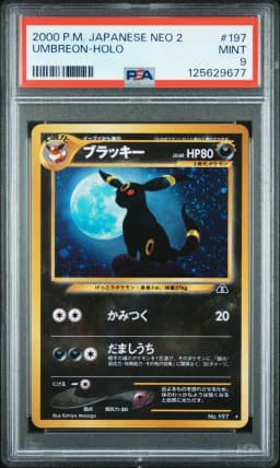 2000 #197 Umbreon-Holo PSA 9 Japanese Neo 2