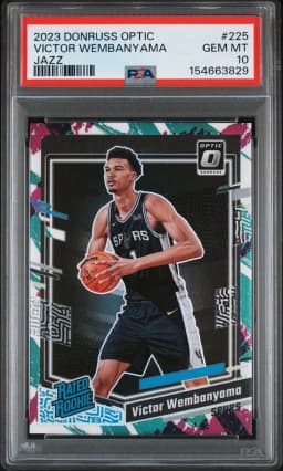 2023 #225 Victor Wembanyama PSA 10 Panini Donruss Optic Basketball