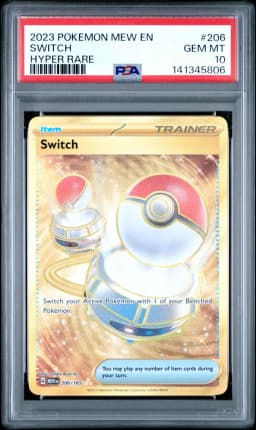 2023 #206 Switch PSA 10 Mew EN-151 Pokemon