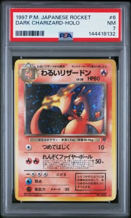 1997 #6 Dark Charizard-Holo PSA 7 Japanese Rocket
