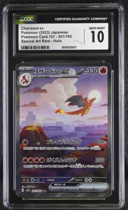 2023 #201 Charizard ex CGC 10 Pokemon Card 151 - sv2a - Japanese