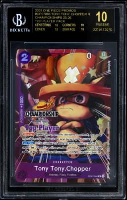 2025 #OP07066 Tony Tony.Chopper R/(Championships 25-26 Top Player Pack) BGS 10 One Piece Card Game Promos