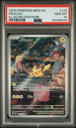 2023 #173 Pikachu PSA 10 Mew EN-151