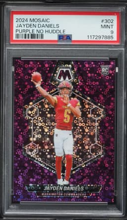 2024 #302 Jayden Daniels PSA 9 Panini Mosaic
