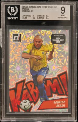 2025 #20 Ronaldo BGS 9 Donruss Road to FIFA World Cup Kaboom