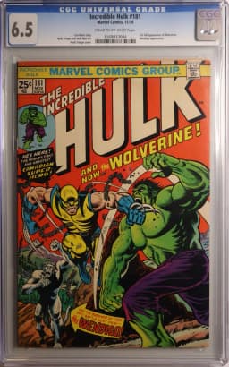 1974 #NA 1974 Incredible Hulk #181 CGC 6.5 Marvel Comics CGC 6.5