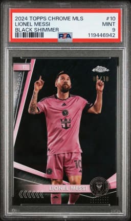 2024 #10 Lionel Messi PSA 9 Topps Chrome MLS