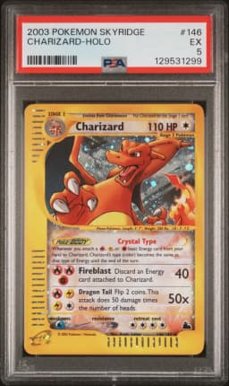 2003 #146 Charizard-Holo PSA 5 Skyridge