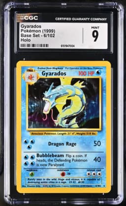 1999 #6 Gyarados CGC 9 Base Set - Unlimited - English
