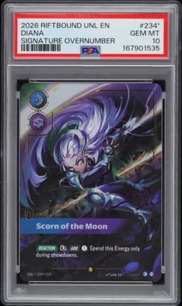 2026 #234* Diana - Scorn of the Moon PSA 10 Riftbound: League of Legends Unl-Unleashed