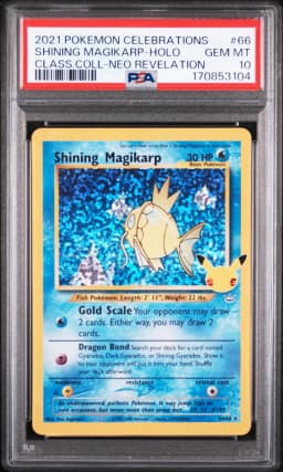2021 #66 Shining Magikarp-Holo PSA 10 Celebrations Classic Collection