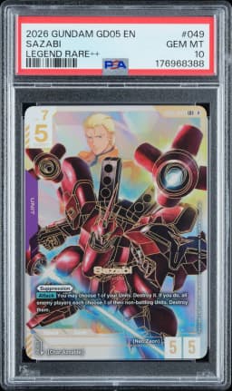 2026 #049 Sazabi PSA 10 Gundam GD05-Freedom Ascension