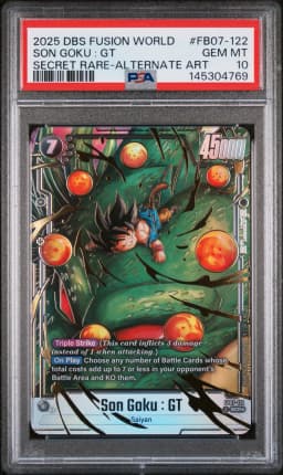 2025 #FB07-122 Son Goku : GT PSA 10 Dragon Ball Super Card Game Fusion World Wish for Shenron