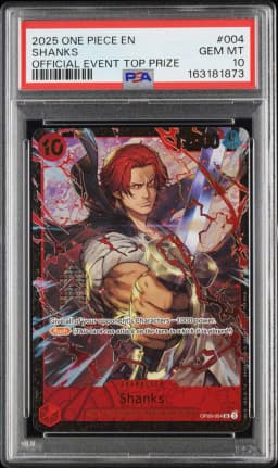 2025 #004 Shanks PSA 10 One Piece Promos