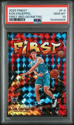 2025 #F-4 Kon Knueppel PSA 10 Topps Finest First