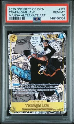 2025 #119 Trafalgar Law PSA 10 OP10-Royal Blood One Piece