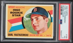 1960 #148 Carl Yastrzemski PSA 5 Topps Baseball