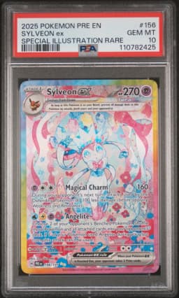 2025 #156 Sylveon EX PSA 10 Pre EN-Prismatic Evolutions