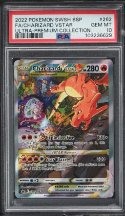 2022 #262 SWSH BLACK STAR PROMO ULTRA PREMIUM CHARIZARD VSTAR PSA 10 GEM POKEMON