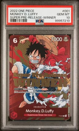 2022 #001 Monkey D. Luffy PSA 10 One Piece Promos