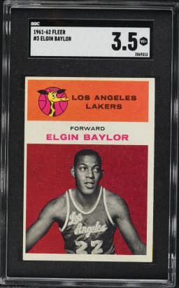 1961 #3 Elgin Baylor SGC 3.5 Fleer Basketball