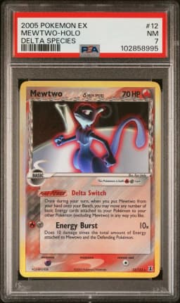2005 #12 Mewtwo-Holo PSA 7 EX Delta Species