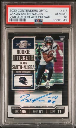 2023 #117 Jaxon Smith-Njigba PSA 10 Panini Contenders Optic