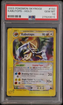 2003 #150 Kabutops-Holo PSA 10 Skyridge