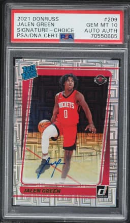 2021 #209 Jalen Green PSA 10 Panini Donruss Basketball