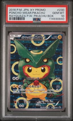 2016 #230 Poncho-Wearing Pikachu PSA 10 Japanese XY Promo