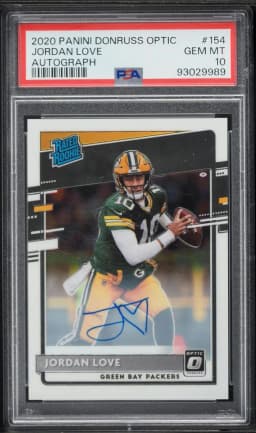 2020 #154 Jordan Love PSA 10 Panini Donruss Optic Football