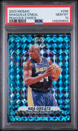 2023 #296 Shaquille O'Neal PSA 10 Panini Mosaic