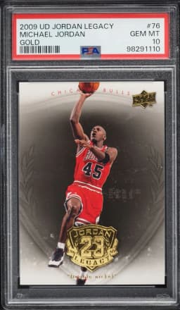 2009 #76 Michael Jordan PSA 10 Upper Deck Jordan Legacy Gold