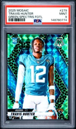 2025 #279 Travis Hunter PSA 9 Panini Mosaic