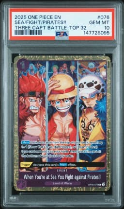 2025 #076 When You're at Sea You Fight Against Pirates!! PSA 10 One Piece Promos