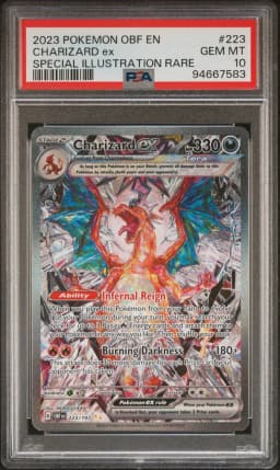 2023 #223 Charizard EX PSA 10 Obf EN-Obsidian Flames