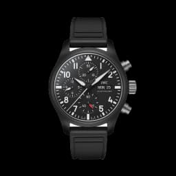 IWC Pilot's Watch Chronograph TOP GUN Ceramic Case 41.9mm - Black on Rubber Strap