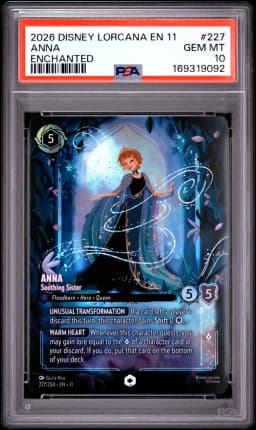 2026 #227 Anna - Soothing Sister PSA 10 Disney Lorcana EN 11-Winterspell