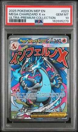 2025 #023 Mega Charizard X EX PSA 10 Mep EN-Me Black Star Promo