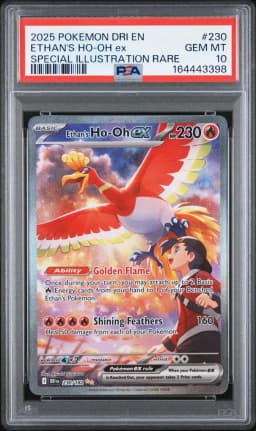 2025 #230 Ethan's HO-Oh EX PSA 10 Dri EN-Destined Rivals