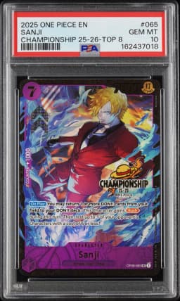 2025 #065 Sanji PSA 10 One Piece Promos